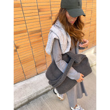 Load image into Gallery viewer, Studio Noos dark grey teddy mom bag / stroller bag