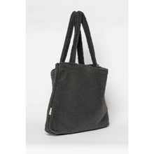 Load image into Gallery viewer, Studio Noos dark grey teddy mom bag / stroller bag
