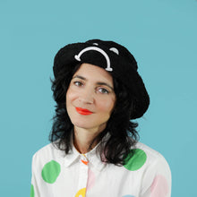 Load image into Gallery viewer, Kirsty Fate - Happy/Sad Bucket Hat in Black