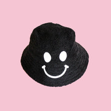 Load image into Gallery viewer, Kirsty Fate - Happy/Sad Bucket Hat in Black