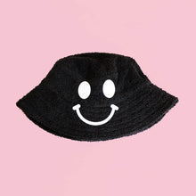 Load image into Gallery viewer, Kirsty Fate - Happy/Sad Bucket Hat in Black