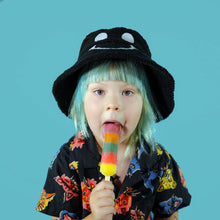 Load image into Gallery viewer, Kirsty Fate - Happy/Sad Bucket Hat in Black