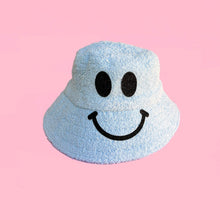 Load image into Gallery viewer, Kirsty Fate - Happy/Sad Bucket Hat in Ice Blue
