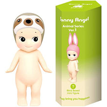 Load image into Gallery viewer, Sonny Angel - Animal Series 1 | Sonny Angels are sweet little angels who each wear different headgear. Animal Series 1 of the collectible Sonny Angel figurines. Standing at 10cm high, these cute angel dolls can be placed anywhere in the home and will bring joy to both children and adults alike. This collection contains 12 different animals including Monkey, Cockerel, Elephant, Koala Bear, Panda, Tiger, Dalmatian, Frog, Sloth, Owl, Polar Bear and Rabbit. Plus one mystery figure. Which one will you get? All S