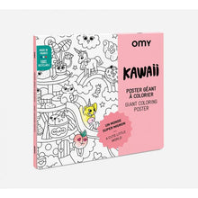 Load image into Gallery viewer, OMY - Large Framable Colouring Poster - Kawaii
