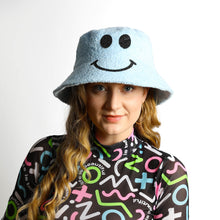 Load image into Gallery viewer, Kirsty Fate - Happy/Sad Bucket Hat in Ice Blue