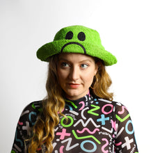 Load image into Gallery viewer, Kirsty Fate - Happy/Sad Bucket Hat in Green