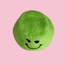 Load image into Gallery viewer, Kirsty Fate - Happy/Sad Bucket Hat in Green