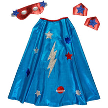 Load image into Gallery viewer, Meri Meri - Blue Superhero Cape Costume
