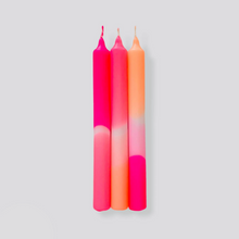 Load image into Gallery viewer, Pink Stories Dip Dye Neon Dinner Candles - Flamingo Dreams