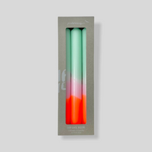 Load image into Gallery viewer, Pink Stories Dip Dye Neon Dinner Candles - Spring Sorbet
