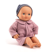 Load image into Gallery viewer, Pomea Dolls by Djeco - 32cm doll with pink dress and blue hat