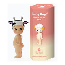 Load image into Gallery viewer, Sonny Angels - Animal Series 2 | Sonny Angels are sweet little angels who each wear different headgear. Animal Series 2 of the collectible Sonny Angel figurines. Standing at 10cm high, these cute angel dolls can be placed anywhere in the home and will bring joy to both children and adults alike. This collection contains 12 different animals including Pig, Skunk, Hedgehog, Fawn, Frog, Cow, Duck, Mouse and Reindeer. Plus one mystery figure. Which one will you get? All Sonny Angels are packaged in blind boxes