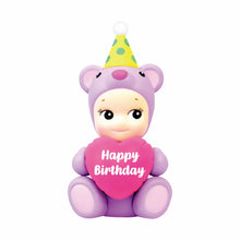 Load image into Gallery viewer, Sonny Angel - Birthday Bear | Sonny Angels are sweet little angels who each wear different headgear. This Birthday series makes the perfect small gift for those little loved ones in your life. Standing at 8cm high, these cute angel dolls can be placed anywhere in the home and will bring joy to both children and adults alike. This collection contains 6 different birthday bears plus one mystery figure. Which one will you get? All Sonny Angels are packaged in blind boxes so you won't know which character is in