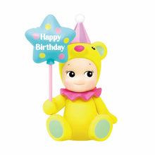 Load image into Gallery viewer, Sonny Angel - Birthday Bear | Sonny Angels are sweet little angels who each wear different headgear. This Birthday series makes the perfect small gift for those little loved ones in your life. Standing at 8cm high, these cute angel dolls can be placed anywhere in the home and will bring joy to both children and adults alike. This collection contains 6 different birthday bears plus one mystery figure. Which one will you get? All Sonny Angels are packaged in blind boxes so you won't know which character is in