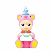 Load image into Gallery viewer, Sonny Angel - Birthday Bear | Sonny Angels are sweet little angels who each wear different headgear. This Birthday series makes the perfect small gift for those little loved ones in your life. Standing at 8cm high, these cute angel dolls can be placed anywhere in the home and will bring joy to both children and adults alike. This collection contains 6 different birthday bears plus one mystery figure. Which one will you get? All Sonny Angels are packaged in blind boxes so you won't know which character is in