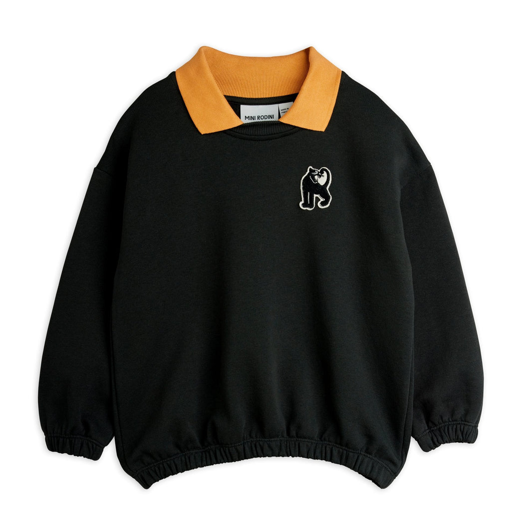 Mini Rodini - Panther Patch Collar Sweatshirt