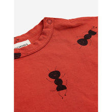 Load image into Gallery viewer, Bobo Choses - red baby t-shirt with all over ant print
