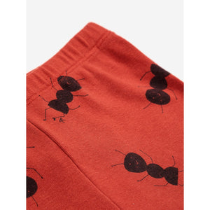 Bobo Choses - red baby leggings with all over ant print