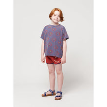 Load image into Gallery viewer, Bobo Choses - dark blue t-shirt with all over mask face print
