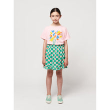 Load image into Gallery viewer, Bobo choses - green check skirt with all over tomato print
