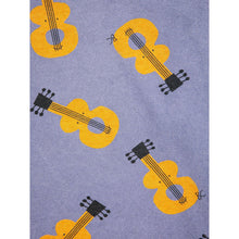 Load image into Gallery viewer, Bobo Choses - washed blue t-shirt with all over guitar print
