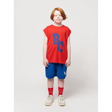 Load image into Gallery viewer, Bobo Choses - red tank top with blue BC print
