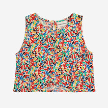 Load image into Gallery viewer, Bobo Choses - multicolour confetti print sleeveless woven top
