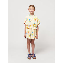 Load image into Gallery viewer, Bobo Choses - pale yellow woven shorts with all over fireworks print
