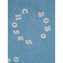 Load image into Gallery viewer, Bobo Choses - light blue denim jeans with all over circle logo print and elasticated waist
