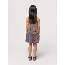Load image into Gallery viewer, Bobo Choses - washed blue dress with all over guitar print
