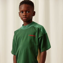 Load image into Gallery viewer, Mini Rodini - Wroom Green Colour Block T-shirt
