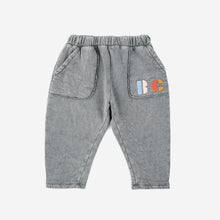 Load image into Gallery viewer, Bobo Choses - Washed grey baby sweatpants with multicolour B.C print
