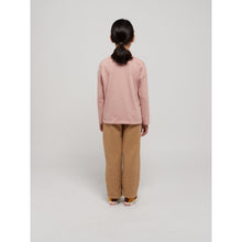 Load image into Gallery viewer, Bobo Choses - Pink long sleeve t-shirt with smiling cat face print
