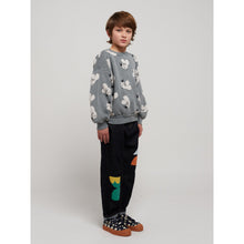 Load image into Gallery viewer, Bobo Choses - Dark blue denim jeans with funny friends print on knees
