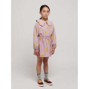 Bobo Choses - Lavender shirt with all over yellow sparkle print