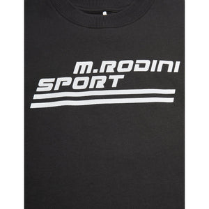 Mini Rodini - black tank top with 'M.Rodini Sport' print in white