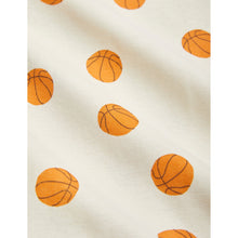 Load image into Gallery viewer, Mini Rodini - cream vest with all over orange basketball print
