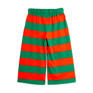 Mini rodini - red and green stripe wide leg trousers
