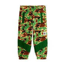 Load image into Gallery viewer, Mini Rodini green camouflage print fleece trousers from the new AW24 collection &#39;Agatha&#39;
