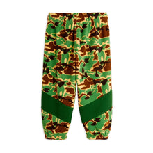 Load image into Gallery viewer, Mini Rodini green camouflage print fleece trousers from the new AW24 collection &#39;Agatha&#39;
