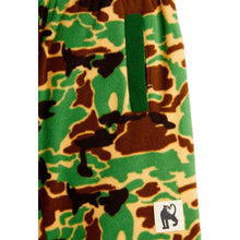 Load image into Gallery viewer, Mini Rodini green camouflage print fleece trousers from the new AW24 collection &#39;Agatha&#39;
