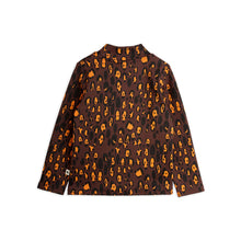 Load image into Gallery viewer, &nbsp;Mini Rodini brown long sleeve top with all over leopard print from the new AW24 collection &#39;Agatha&#39;
