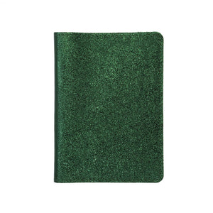 Les Cléias - Dark Metallic Green Leather Passport Holder