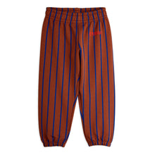 Load image into Gallery viewer, Mini Rodini Brown sweatpants with blue stripes 
