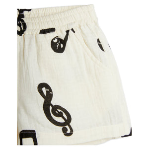 Mini Rodini - Note Muslin Shorts