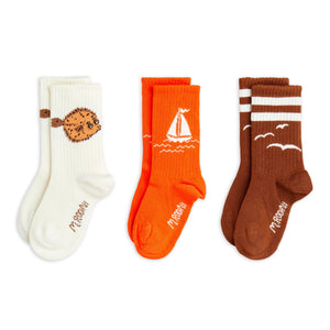 Mini Rodini - Sailing Boats 3-Pack Socks