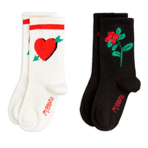 Mini Rodini - Arrowed Heart 2-Pack Socks