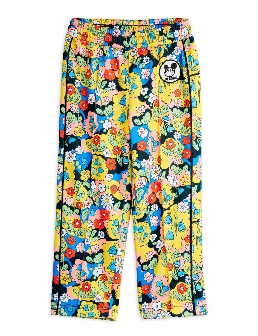 Mini Rodini Colourful floral patterned tracksuit pants 