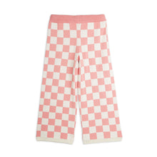 Load image into Gallery viewer, Mini Rodini - Chess Check Knitted Trousers in Pink
